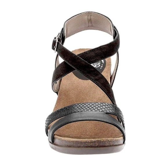 Abeo Biana Nuetral Black Block Heel Sandal NWOB - Picture 4 of 13